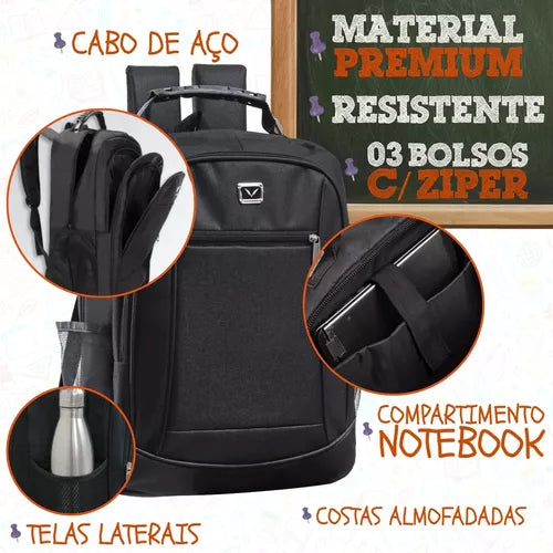 Material Escolar Kit Completo Ensino Fundamental Médio Facul