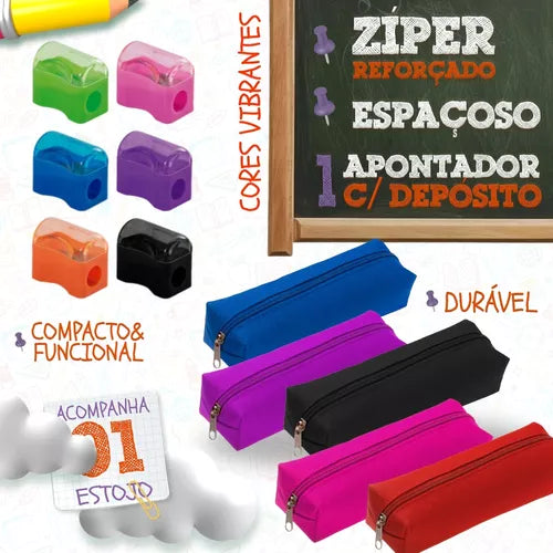 Material Escolar Kit Completo Ensino Fundamental Médio Facul