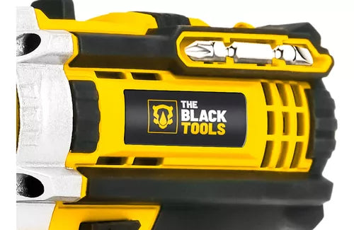 Parafusadeira E Furadeira Impacto The Black Tools Tb-21pw 21v 3/8 Cor Amarelo Frequência 50/60 Hz 110v/220v